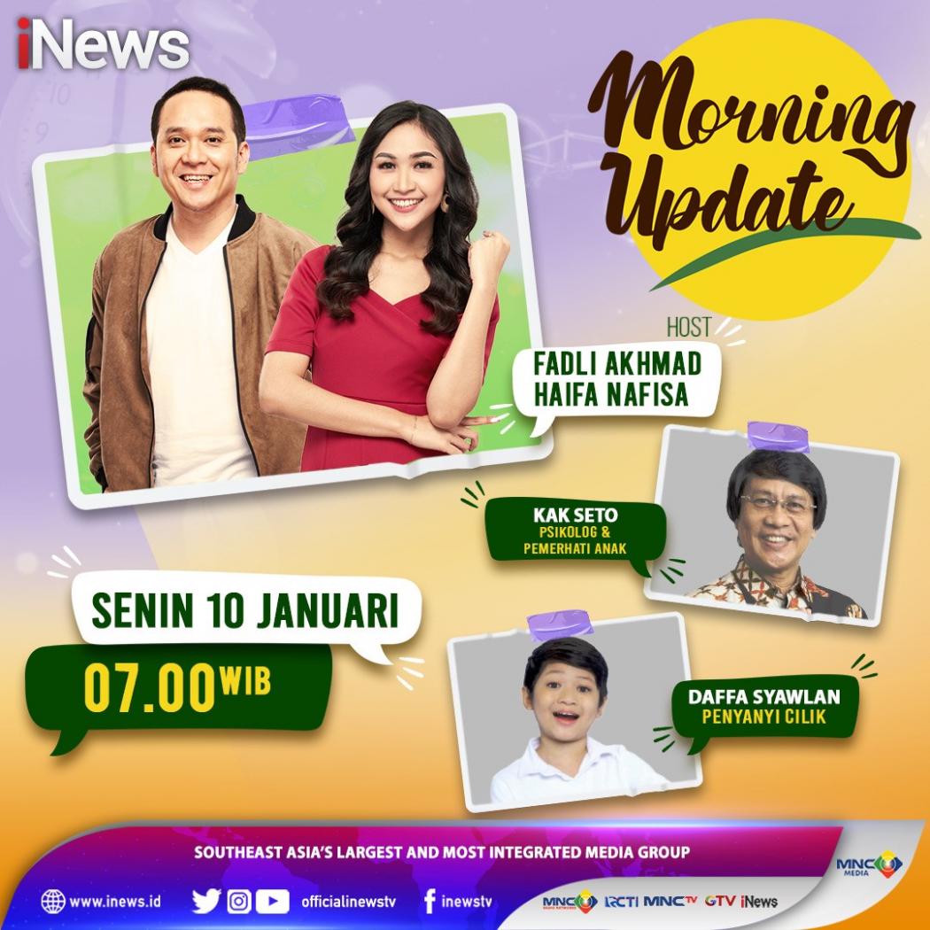 Kembali Sekolah Tatap Muka, Bagaimana Peran Orang Tua? Kak Seto dan Daffa Syawlan Hadir di Morning Update iNews 