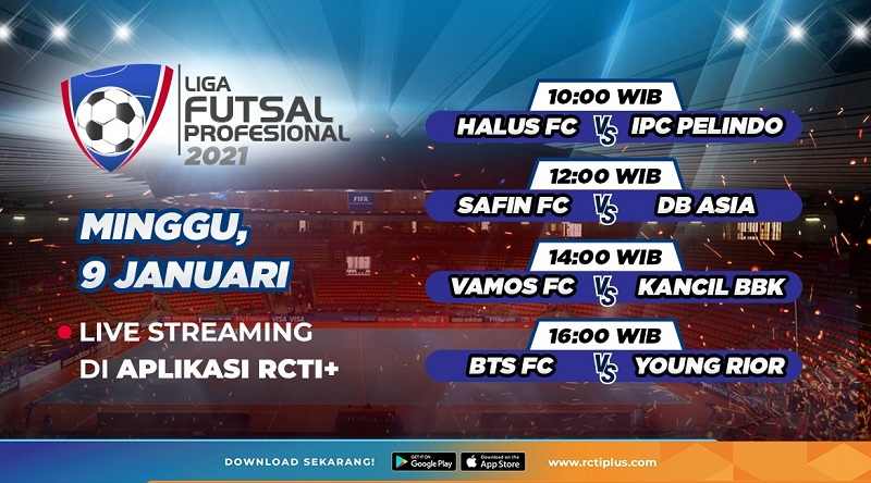 Link Live Streaming Liga Futsal Profesional 2021 Hari Ini: Dibuka Derby Jakarta
