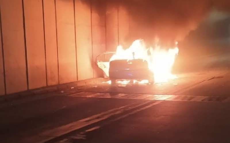 Kronologi Sedan Terbakar di Terowongan Gandaria City, Pengemudi Hindari Mobil Ngerem Mendadak