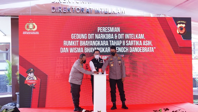 Gedung Ditres Narkoba dan Ditintelkam Diresmikan, Ini Harapan Kapolda Jabar