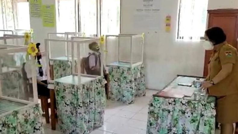 Dinas Pendidikan Minahasa Tenggara Laksanakan Simulasi PTM di Sekolah 