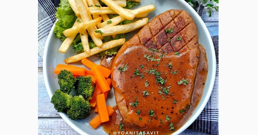 Cara Membuat Steak Tempe Saus Lada Hitam, Bahan Dasarnya Sederhana