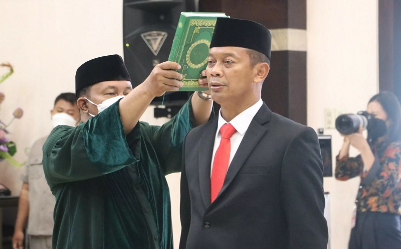 Dilantik Mahfud MD, Mayjen TNI Mulyo Aji Resmi Jabat Sesmenko Polhukam