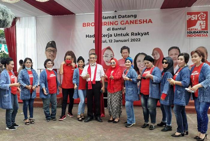 Lantik DPD PSI Bantul, Giring Yakin Pemilu 2024 Raih Kursi DPRD