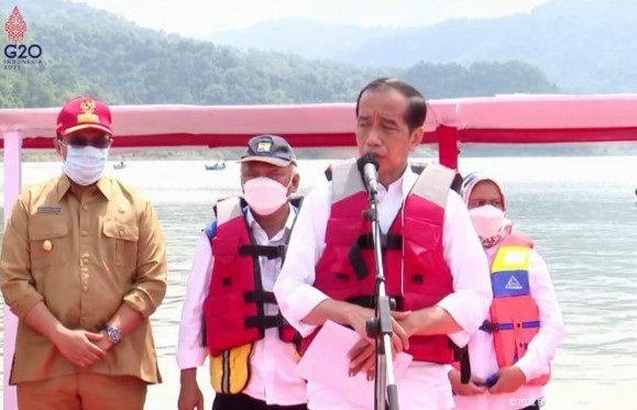 Jokowi Resmikan Bendungan Bintang Bano di NTB Senilai Rp1,4 Triliun
