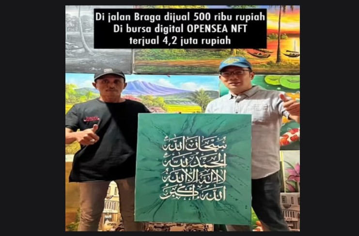 Ridwan Kamil Jual Karya Seniman Jalanan dalam Bentuk NFT, Harga Naik 8 Kali Lipat
