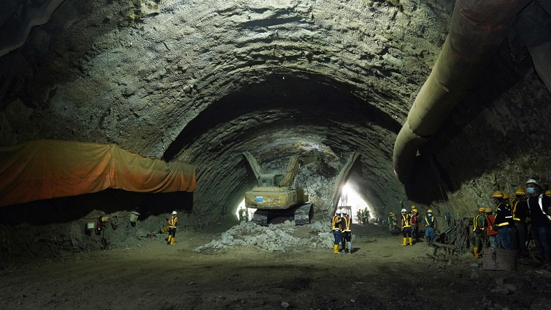Pengerjaan Tunnel 2 Kereta Cepat Jakarta Bandung di Jatiluhur Purwakarta Dikebut