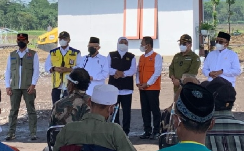 Wapres Pastikan Huntara Korban Erupsi Semeru Bisa Dihuni Lebaran