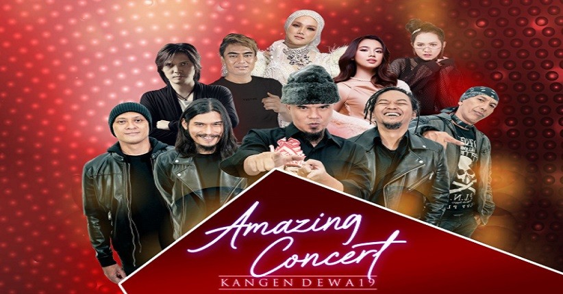 Lepas Kangen dengan Dewa 19, Lyodra, Once, Mulan, Virzha hingga Hanin Dhiya Semarakan Panggung Amazing Concert