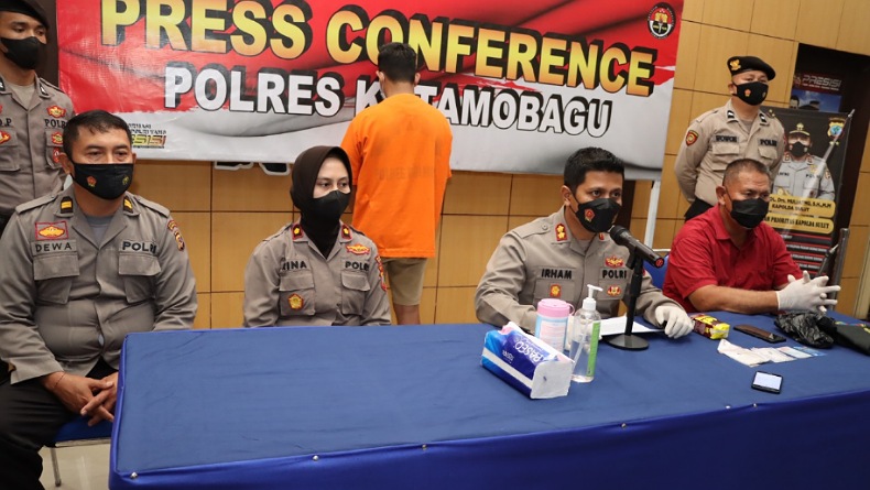 Bawa Sabu 49,58 Gram dari Palu, Warga Tompaso Baru Diamankan Polres Kotamobagu