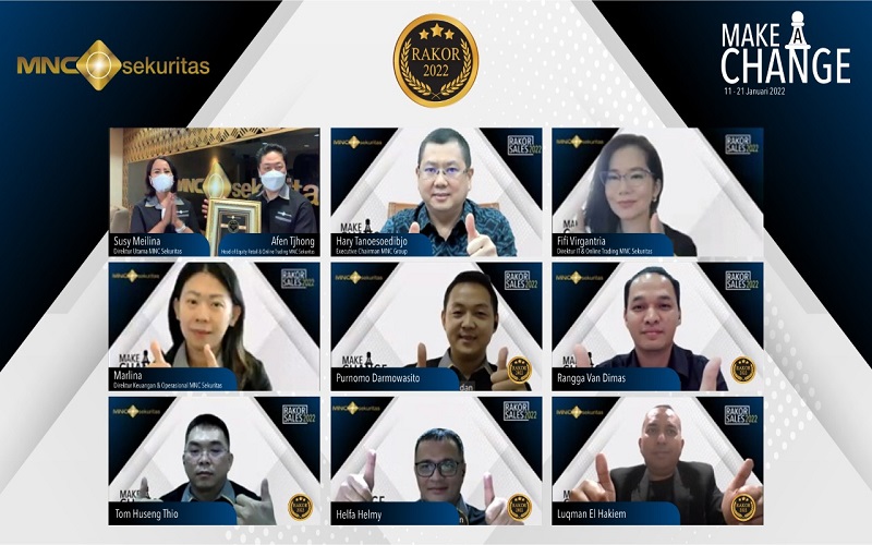 Hadiri Rapat Koordinasi 2022, Hary Tanoesoedibjo: MNC Sekuritas Move to The Next Level!