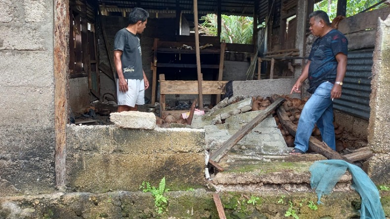Gempa M6,1 di Melonguane Talaud, 8 Rumah dan 1 Gereja Rusak Ringan 
