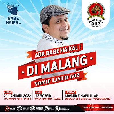 Respons Poster di Medsos, TNI Pastikan Tidak Ada Acara Ceramah Babe Haikal di Yonif Para Raider