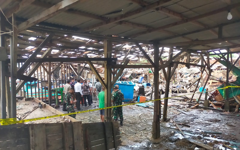 Polisi Turunkan Tim Labfor ke Lokasi Ledakan di Sibolga