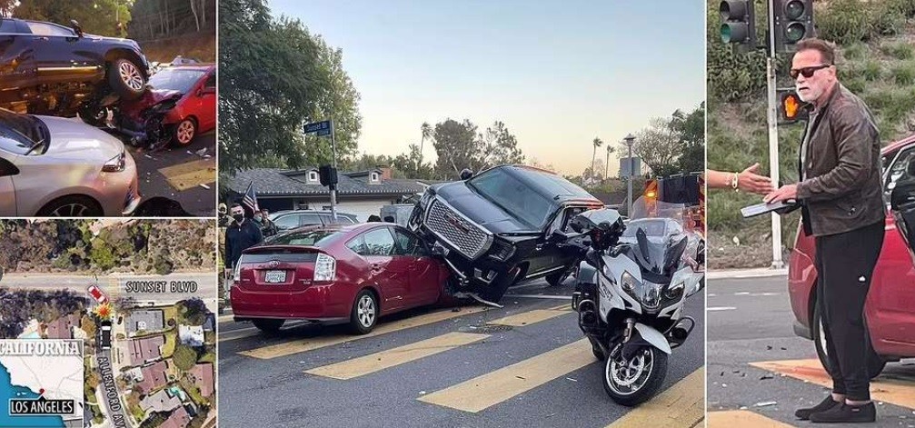 Langgar Lampu Merah, Arnold Schwarzenegger Tabrak Mobil Perempuan hingga Terluka