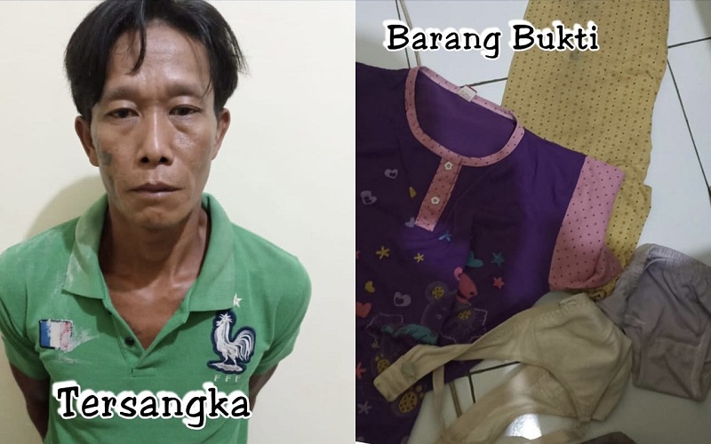 Ini Tampang Pria Cabul yang Perkosa Anak Tiri hingga Menderita Kesakitan 
