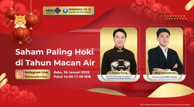 Ssttt... Ada Bocoran Saham Paling Hoki di Tahun Macan Air, Cek IG Live MNC Sekuritas Sore Ini Pukul 16.00
