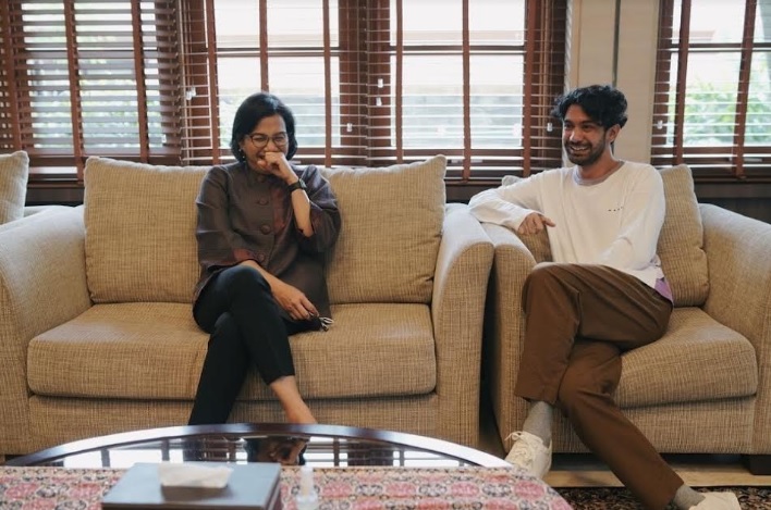 Sri Mulyani Ngobrol Bareng Reza Rahardian, Apa yang Dibahas?
