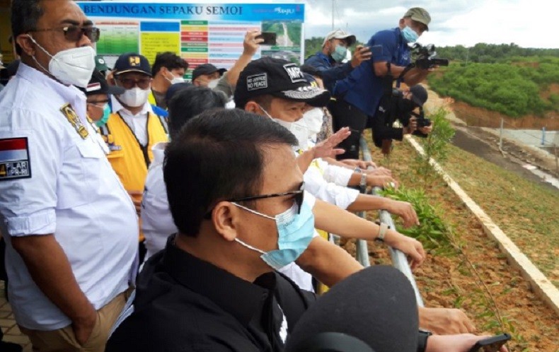 Bamsoet Dkk Tinjau Bendungan Sepaku Semoi di Lokasi Calon Ibu Kota Negara