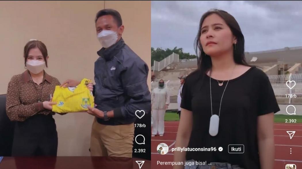 Artis Cantik Prilly Latuconsina Beli Klub Persikota Tangerang: Perempuan Juga Bisa! 
