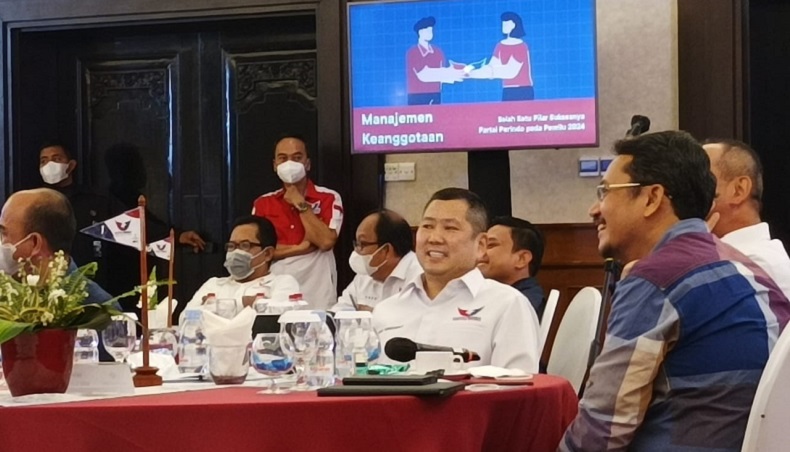 Hary Tanoe Hadiri Rakernas Partai Perindo Hari Kedua di Lido Bogor