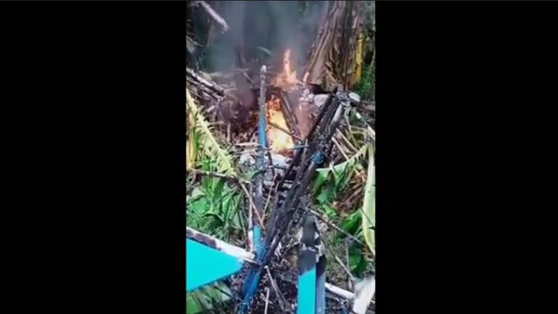 Penampakan Pesawat Sky Ranger 912 FASI Jatuh di Perkemahan Cibubur, Hangus Terbakar