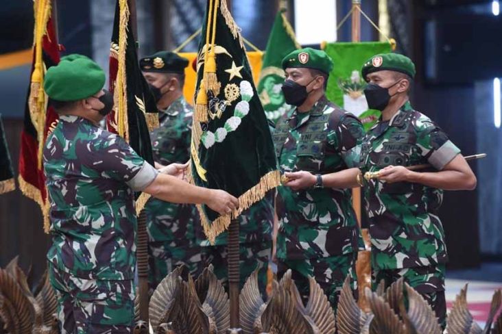 KSAD Dudung Pimpin Sertijab Maruli Simanjuntak hingga Jenderal Kopassus