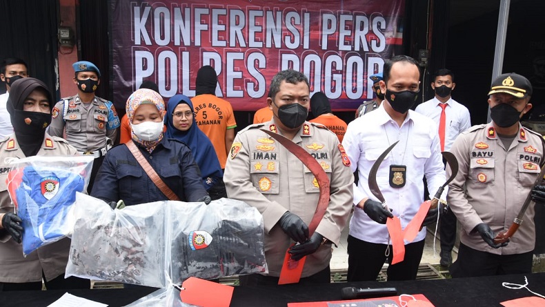5 Pelaku Pembacokan yang Tewaskan Pengunjung Kafe Cinus Bogor Ditangkap