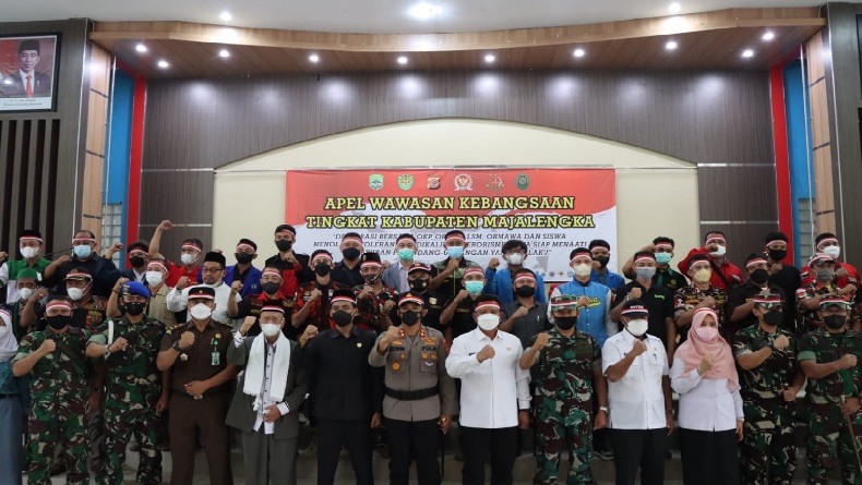 Tangkal Paham Radikal, Apel Wawasan Kebangsaan Digelar di Majalengka