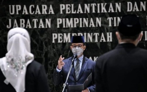 Anies Lantik 9 Pejabat Pemprov DKI Jakarta, Ini Daftarnya