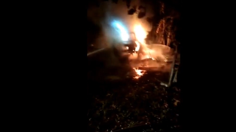 Diparkir Dekat Gubuk, Pajero Sport Milik Kesbangpol Aceh Hangus Terbakar