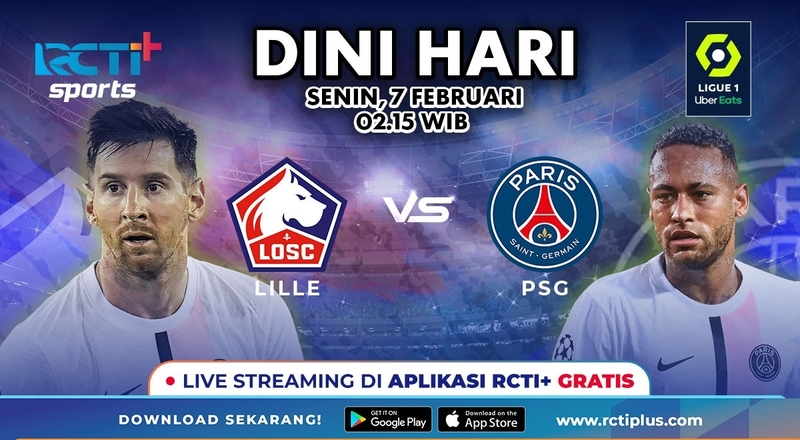 Catat! Link Live Streaming PSG Vs Lille Gratis di RCTI+