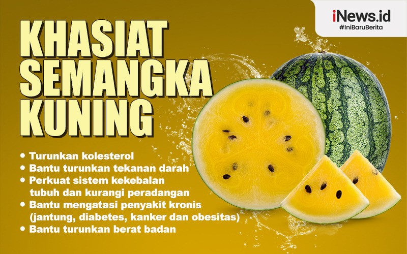 Terungkap, Ini Khasiat Semangka Kuning saat Dijadikan Minuman Jus