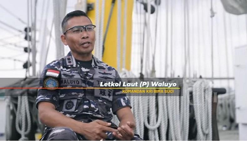 Cerita Sukses Letkol Waluyo, Dulu Kuli Bangunan Kini Komandan KRI Bima Suci 