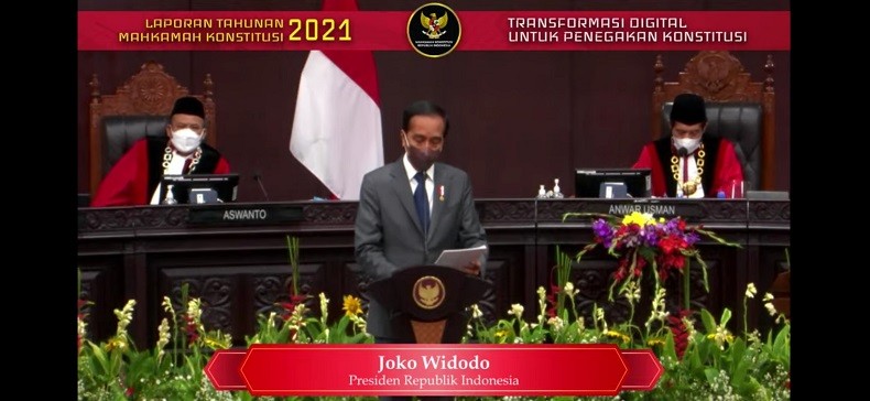 Presiden Jokowi Apresiasi MK Cepat Beradaptasi melalui Peradilan Digital