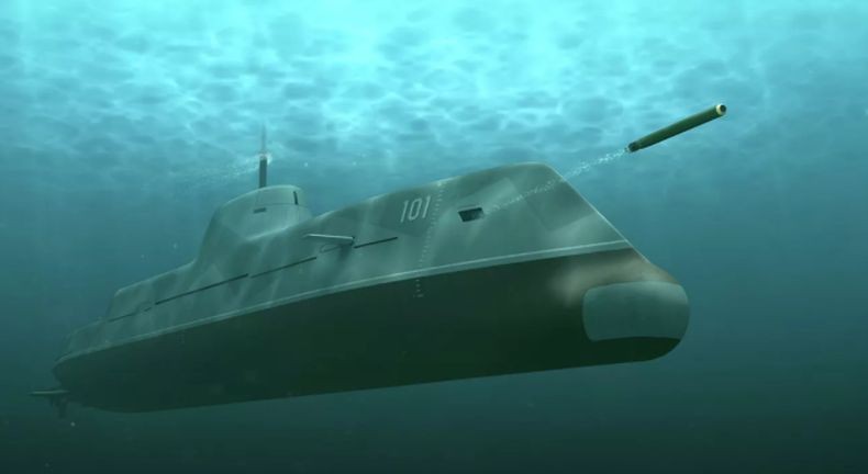 Rusia Rilis Gambar Kapal Perang Siluman, Bisa Bertempur di Permukaan dan Dalam Laut