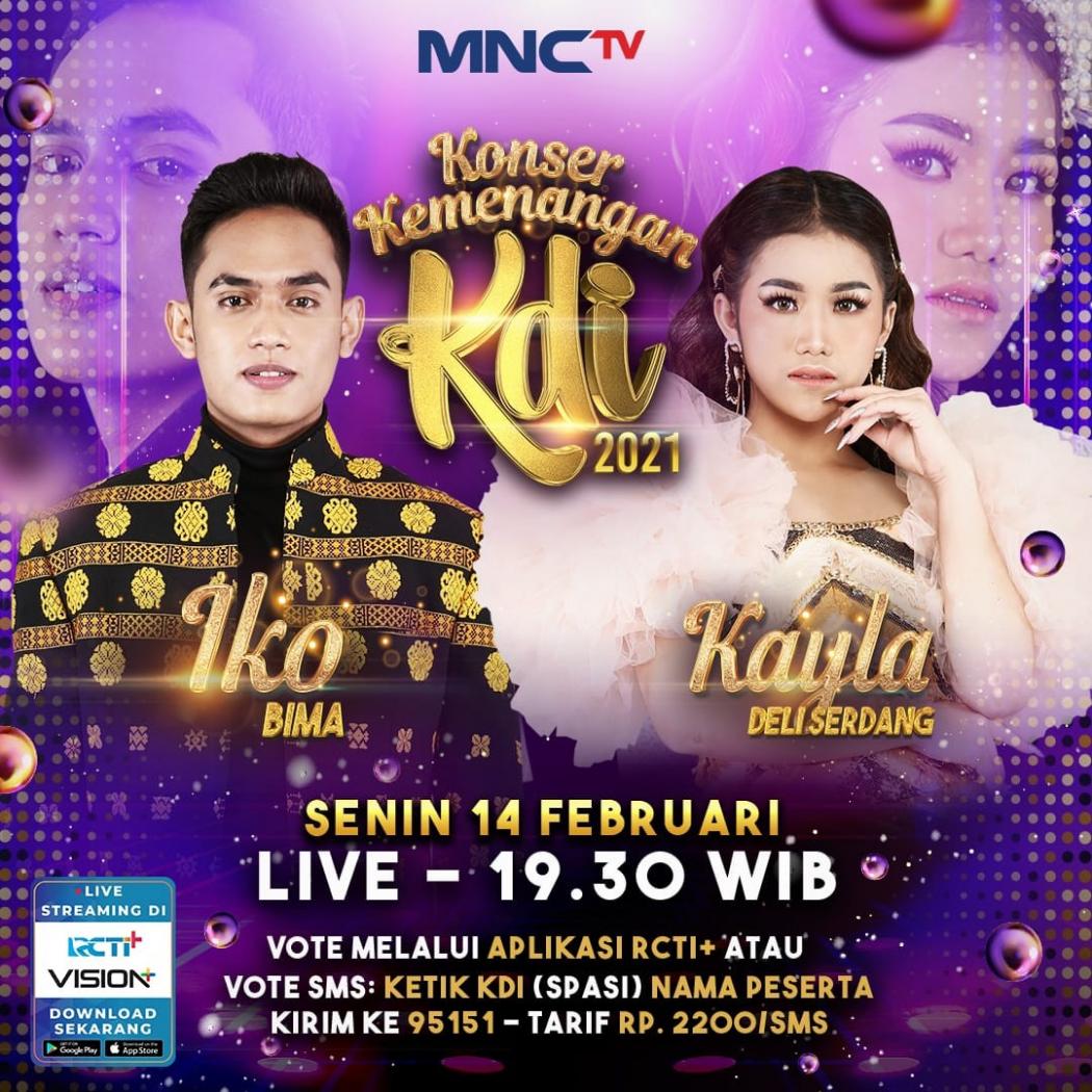 Penentuan Menjadi Juara KDI 2021, Iko dan Kayla Siap Buktikan di Konser Kemenangan