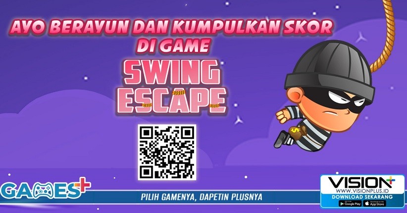 Mainkan Game Swing Escape untuk Bisa Berayun Bebas Hanya di Games+!