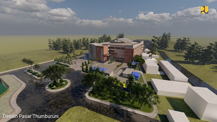 Kementerian PUPR Hadirkan Green Building Pertama di Papua Melalui Pasar Thumburuni