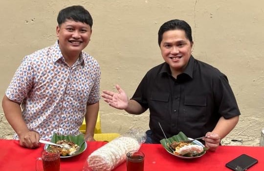 Erick Thohir Jajal Gudeg hingga Kopi di Sekitar Stasiun Gondangdia