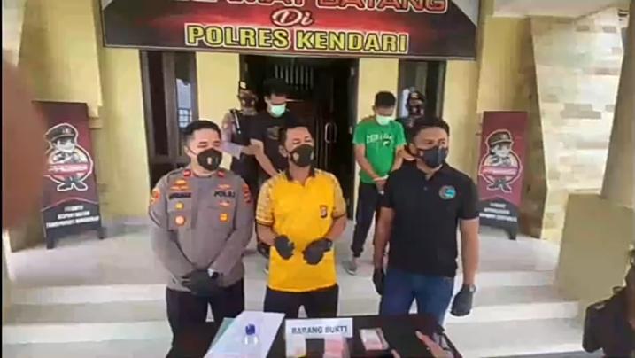 Ditangkap Polres Kendari, 2 Pengedar Narkoba Ngaku Dapet Barang dari Lapas