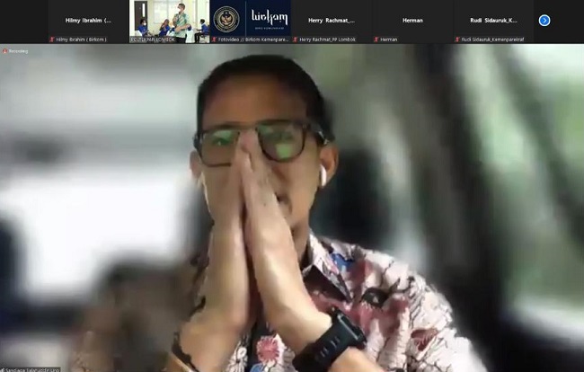 Sandiaga Dorong Maksimalkan Peran Sarhunta Sebagai Akomodasi Wisatawan di Ajang MotoGP Mandalika