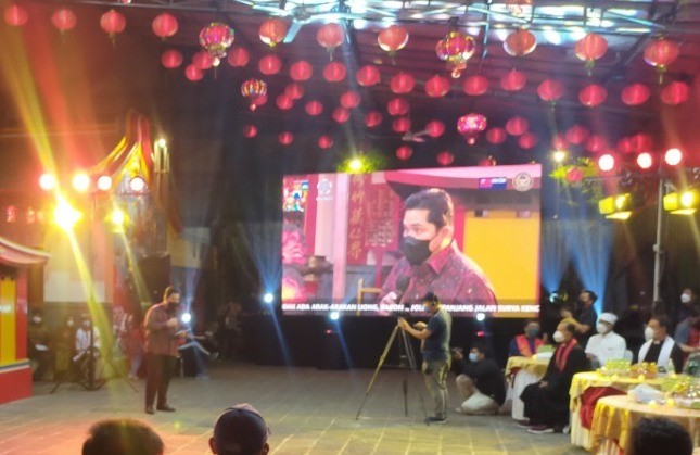 Tak Ada Perayaan Meriah, Cap Go Meh di Vihara Dhanagun Bogor Dihadiri Erick Thohir