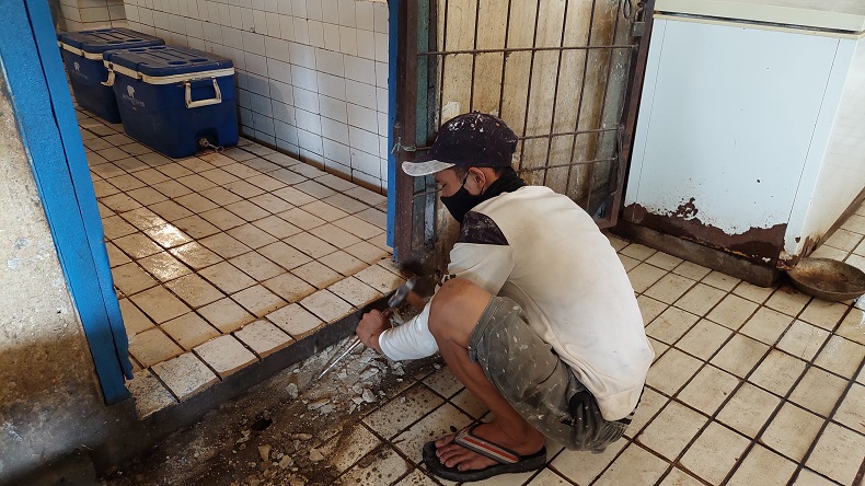 Banyak Keluhan dari Pedagang, Pengelola Pasar Slipi Berbenah Lakukan Renovasi