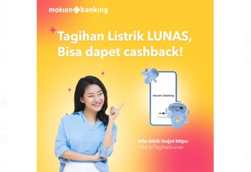 Gampang Banget! Transaksi Biller di MotionBanking Bisa Gratis Cashback, Ini Caranya