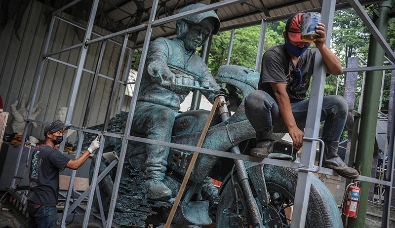 Patung Jokowi Naik Motor Dikirim ke Sirkuit Mandalika, Nyoman: Dipasang di Pintu Gerbang