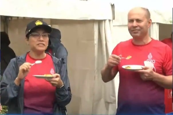 Menkeu dan Gubernur Bank Sentral G20 Olahraga di GBK dan Cicipi Kuliner Betawi