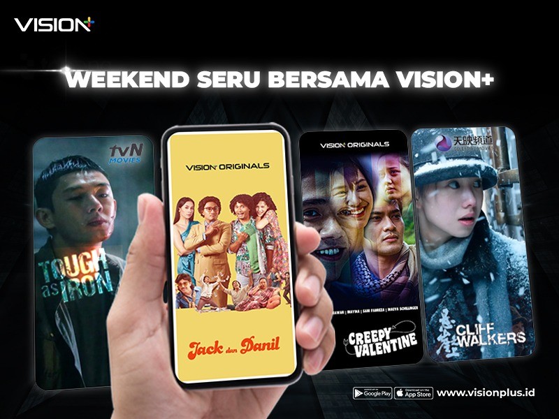 Weekend Seru di Rumah Bersama Konten Spesial Vision+, Ada Jack dan Danil hingga Tough as Iron