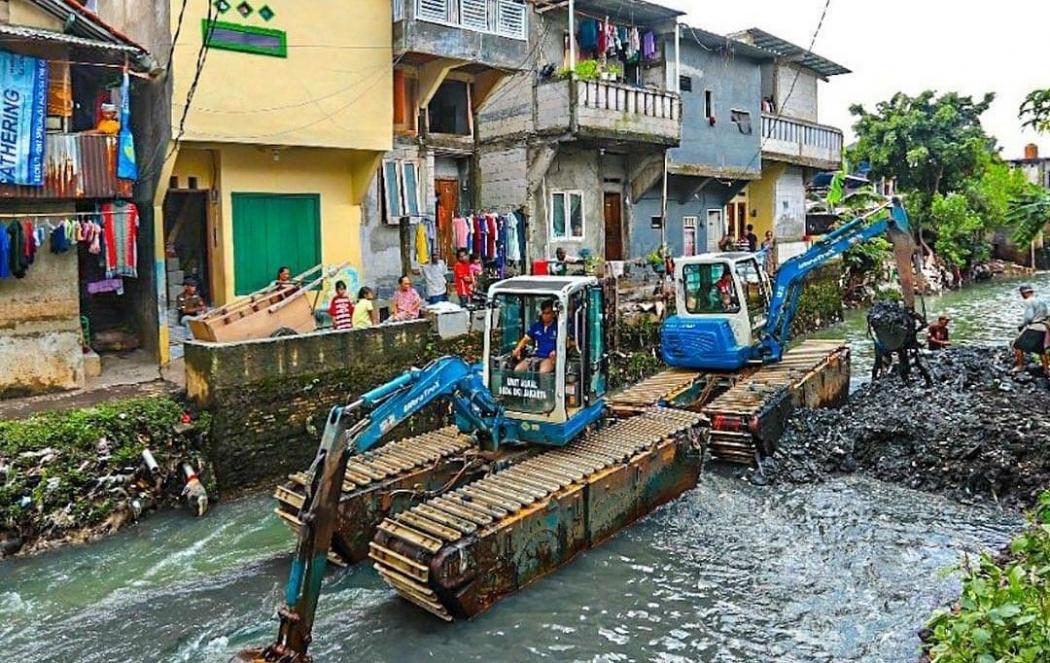 Anies Sebut Pengerukan Kali Mampang Sudah 100 Persen, Ini Penampakannya