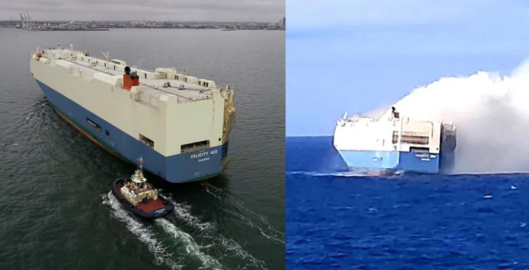 4.000 Mobil Tenggelam di Laut akibat Kapal Terbakar, Pemesan Lamborghini dan Bugatti Nangis